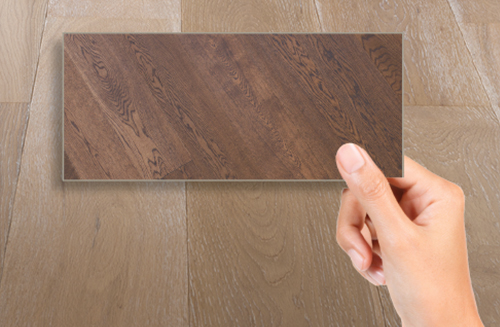 Comparing Floorboard Sample Colours With Flooring
