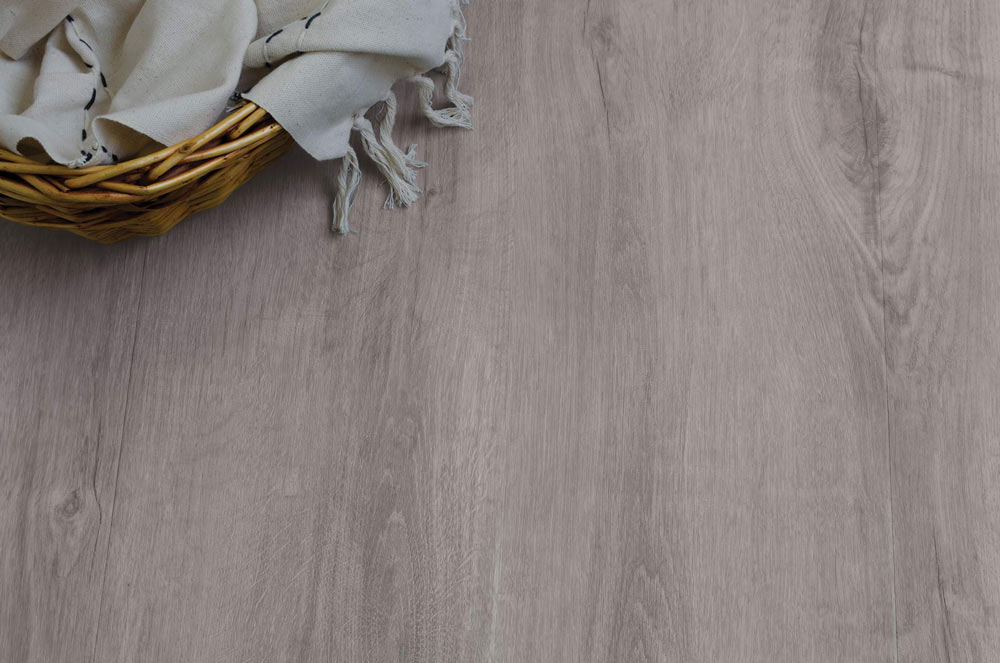 Luxury Vinyl Plank Close Up Smoked Oak Flooring in Frostfall Colour