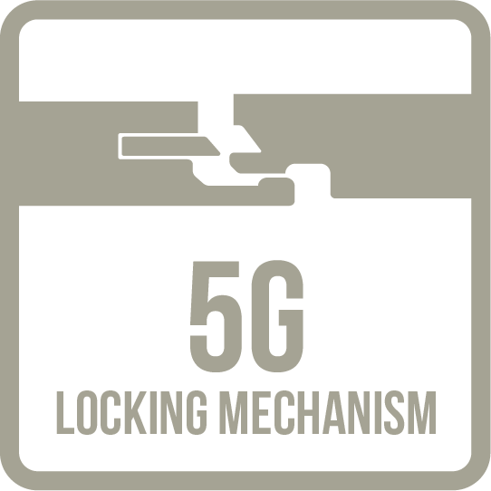 5G Locking Mechanism Floorboard Feature Icon