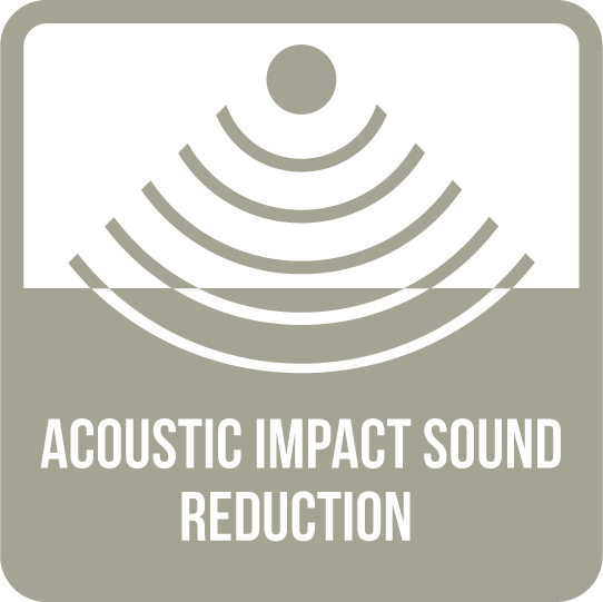 Acoustic Impact Sounds Reduction Floorboard Feature Icon