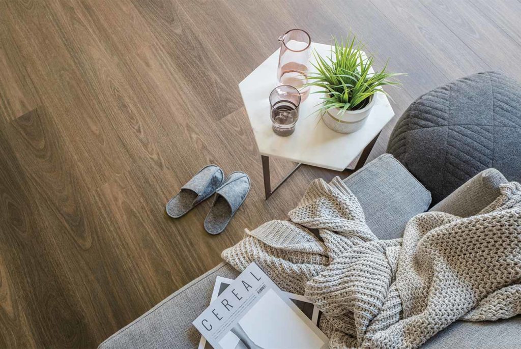 Northern spotted gum plank in living room image