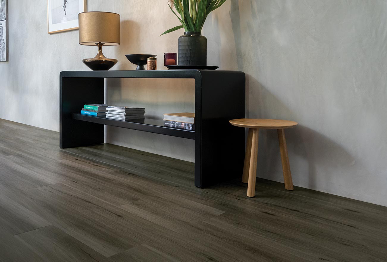 Natural Oak Provincial Grey Hallway