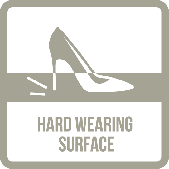 Hard wearing surface icon